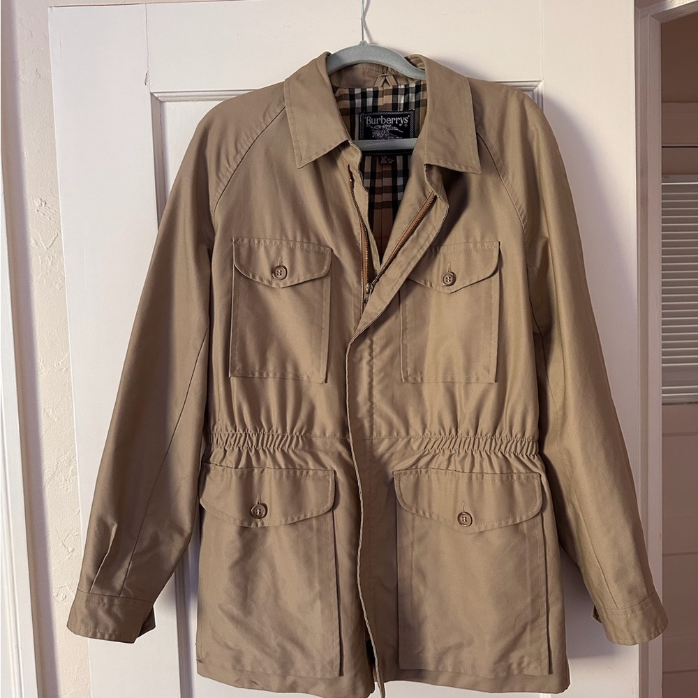 Vintage Burberry Beige Utility Jacket
